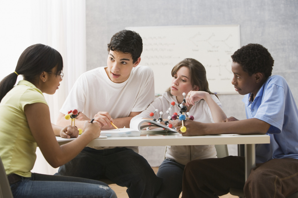 Chemistry Students Working Together