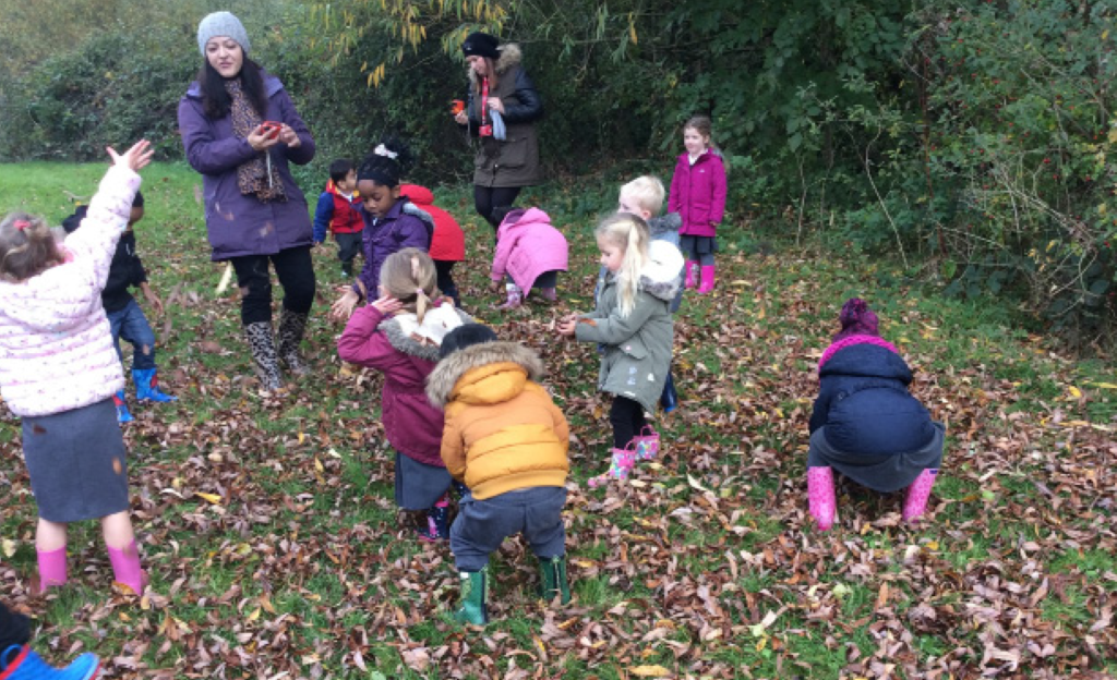 Children playing outdoors