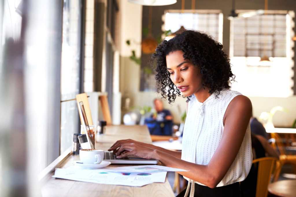 Woman working