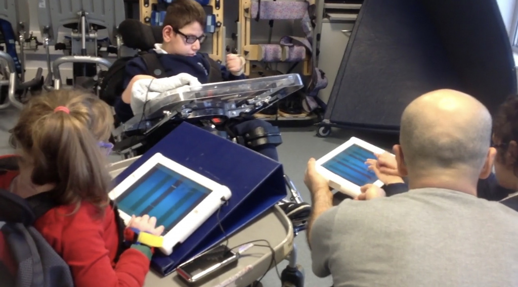 Special needs pupils with tablets